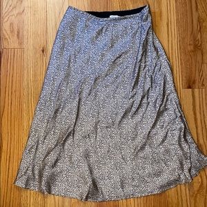 Animal print midi skirt